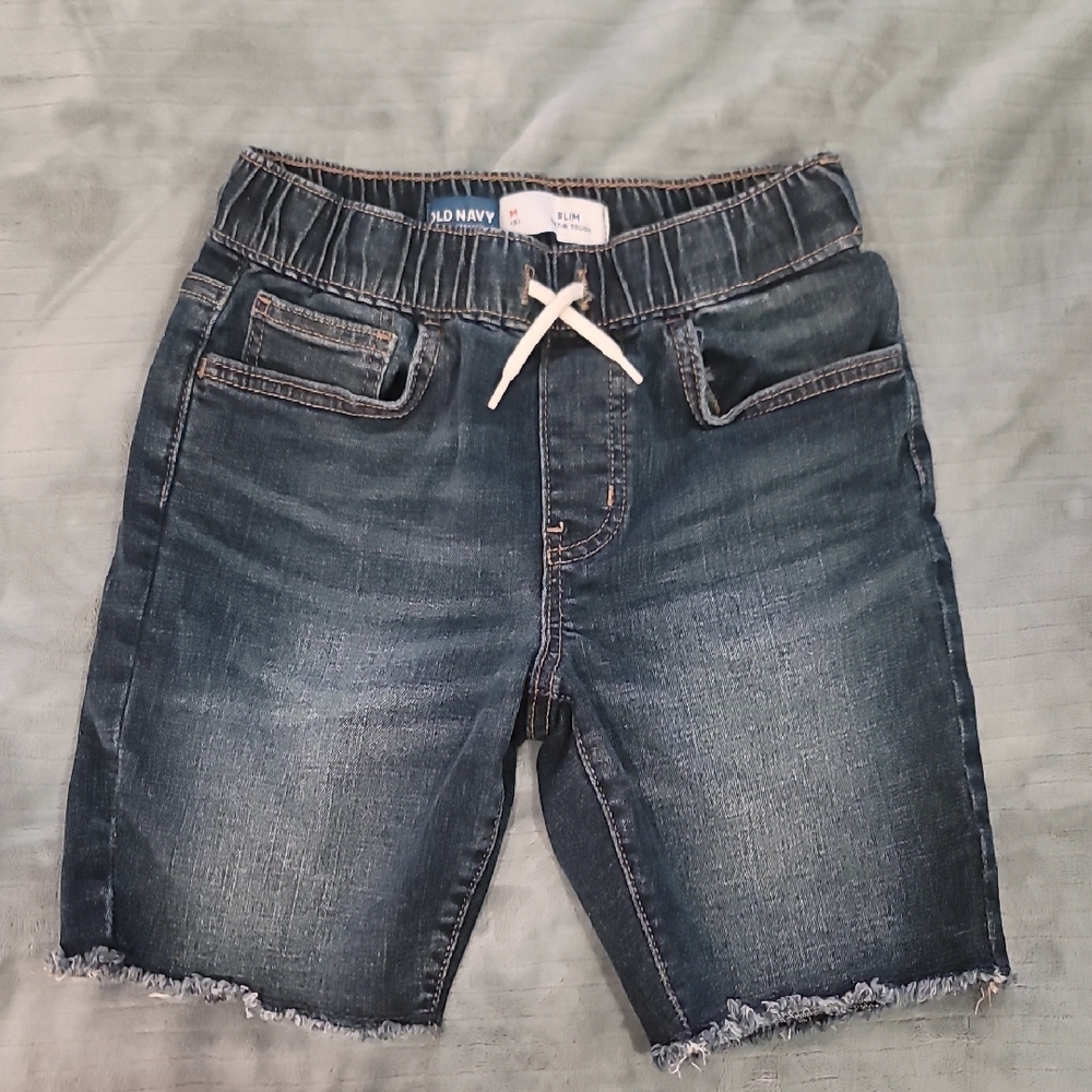 Old Navy Blue Denim Shorts with Elastic Waistband